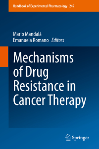 Omslagafbeelding: Mechanisms of Drug Resistance in Cancer Therapy 9783030105068