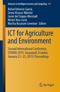 Cover image: ICT for Agriculture and Environment 9783030107277