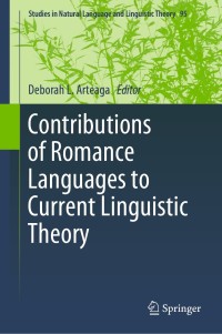 Cover image: Contributions of Romance Languages to Current Linguistic Theory 9783030110055