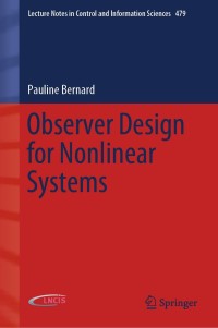 Cover image: Observer Design for Nonlinear Systems 9783030111458