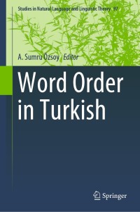 صورة الغلاف: Word Order in Turkish 9783030113841