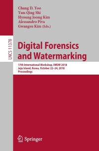 Cover image: Digital Forensics and Watermarking 9783030113889