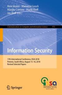 Cover image: Information Security 9783030114060