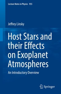 Cover image: Host Stars and their Effects on Exoplanet Atmospheres 9783030114510