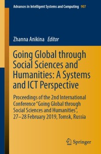 Cover image: Going Global through Social Sciences and Humanities: A Systems and ICT Perspective 9783030114725