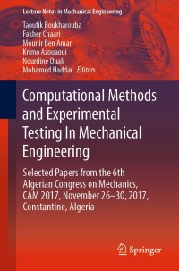 Imagen de portada: Computational Methods and Experimental Testing In Mechanical Engineering 9783030118266