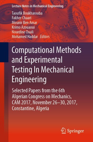 Cover image: Computational Methods and Experimental Testing In Mechanical Engineering 9783030118266