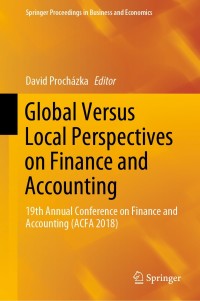 Cover image: Global Versus Local Perspectives on Finance and Accounting 9783030118501