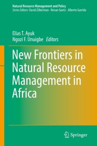 Cover image: New Frontiers in Natural Resources Management in Africa 9783030118563