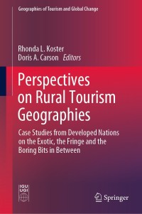Imagen de portada: Perspectives on Rural Tourism Geographies 9783030119492