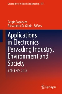 صورة الغلاف: Applications in Electronics Pervading Industry, Environment and Society 9783030119720