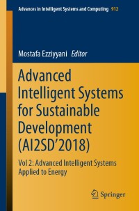 Titelbild: Advanced Intelligent Systems for Sustainable Development (AI2SD’2018) 9783030120641