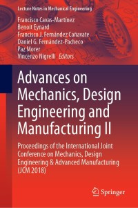 Imagen de portada: Advances on Mechanics, Design Engineering and Manufacturing II 9783030123451
