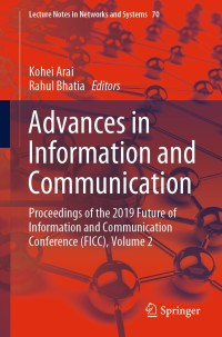 Immagine di copertina: Advances in Information and Communication 9783030123840