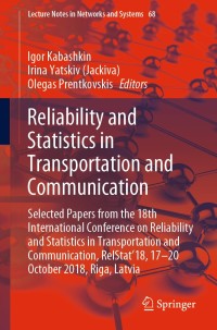 Cover image: Reliability and Statistics in Transportation and Communication 9783030124496