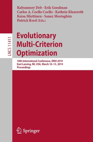 Imagen de portada: Evolutionary Multi-Criterion Optimization 9783030125974
