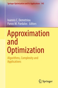Cover image: Approximation and Optimization 9783030127664