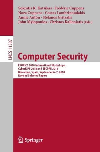 Cover image: Computer Security 9783030127855