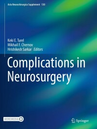 Imagen de portada: Complications in Neurosurgery 9783030128869