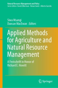 Cover image: Applied Methods for Agriculture and Natural Resource Management 9783030134860