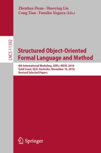 Cover image: Structured Object-Oriented Formal Language and Method 9783030136505