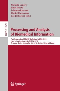 Cover image: Processing and Analysis of Biomedical Information 9783030138349