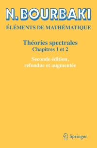 Immagine di copertina: Théories spectrales 2nd edition 9783030140632