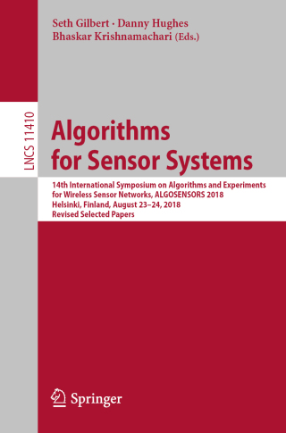 Cover image: Algorithms for Sensor Systems 9783030140939