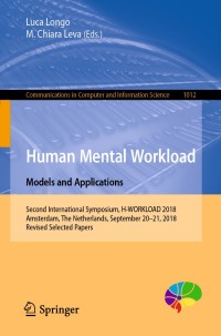 Imagen de portada: Human Mental Workload: Models and Applications 9783030142728