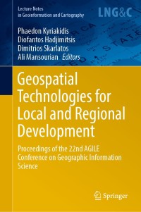 Cover image: Geospatial Technologies for Local and Regional Development 9783030147440