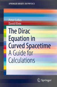 Imagen de portada: The Dirac Equation in Curved Spacetime 9783030148249