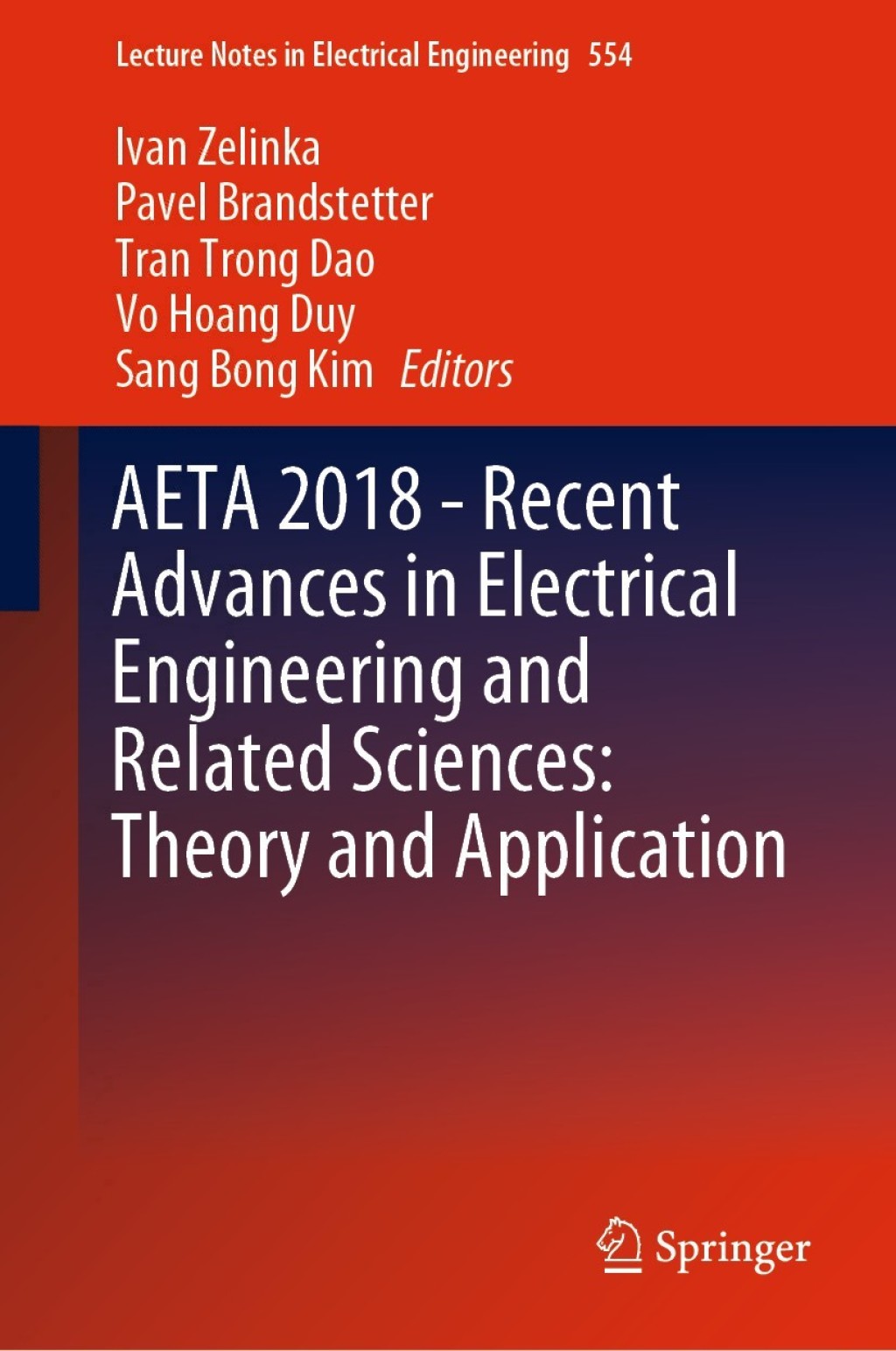 AETA 2018 – Recent Advances in Electrical Engineering and Related Sciences: Theory and Application