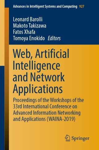 Imagen de portada: Web, Artificial Intelligence and Network Applications 9783030150341