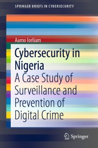 Cover image: Cybersecurity in Nigeria 9783030152093