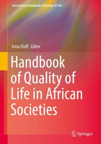 Cover image: Handbook of Quality of Life in African Societies 9783030153663