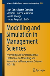 Cover image: Modelling and Simulation in Management Sciences 9783030154127