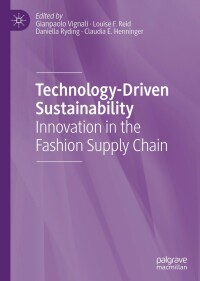 Cover image: Technology-Driven Sustainability 9783030154820