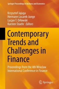 صورة الغلاف: Contemporary Trends and Challenges in Finance 9783030155803