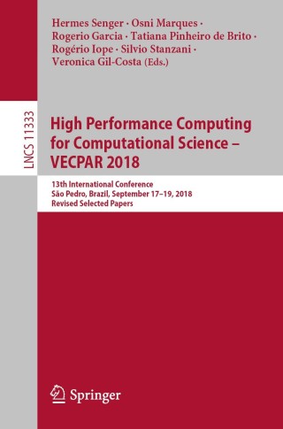 Immagine di copertina: High Performance Computing for Computational Science – VECPAR 2018 9783030159955