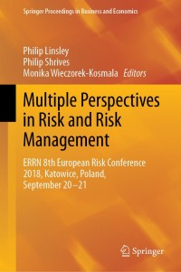 Cover image: Multiple Perspectives in Risk and Risk Management 9783030160449