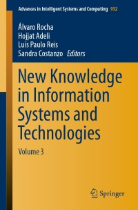 Imagen de portada: New Knowledge in Information Systems and Technologies 9783030161866