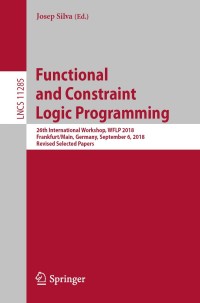 Cover image: Functional and Constraint Logic Programming 9783030162016