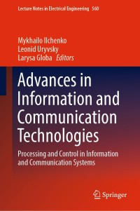 Cover image: Advances in Information and Communication Technologies 9783030167691