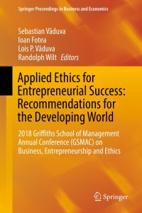 Cover image: Applied Ethics for Entrepreneurial Success: Recommendations for the Developing World 9783030172145