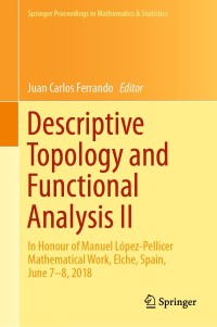 Titelbild: Descriptive Topology and Functional Analysis II 9783030173753