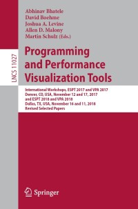 Cover image: Programming and Performance Visualization Tools 9783030178710