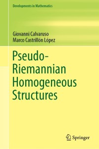 Cover image: Pseudo-Riemannian Homogeneous Structures 9783030181512