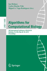 Cover image: Algorithms for Computational Biology 9783030181734