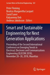 Cover image: Smart and Sustainable Engineering for Next Generation Applications 9783030182397