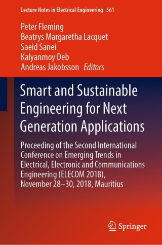 Imagen de portada: Smart and Sustainable Engineering for Next Generation Applications 9783030182397